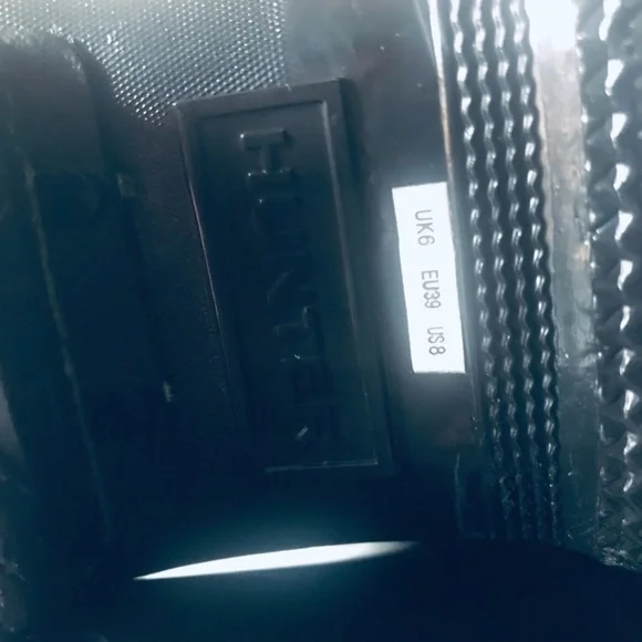 Hunter Black Women's Rain Boots - Picture 9 of 11